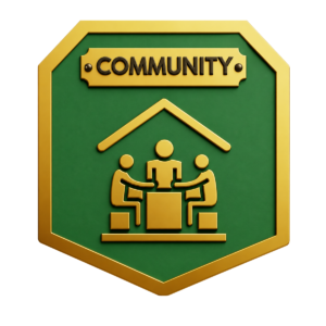 Let's Thrive Baasit Siddiqui 7Cs to thrive. Community plaque